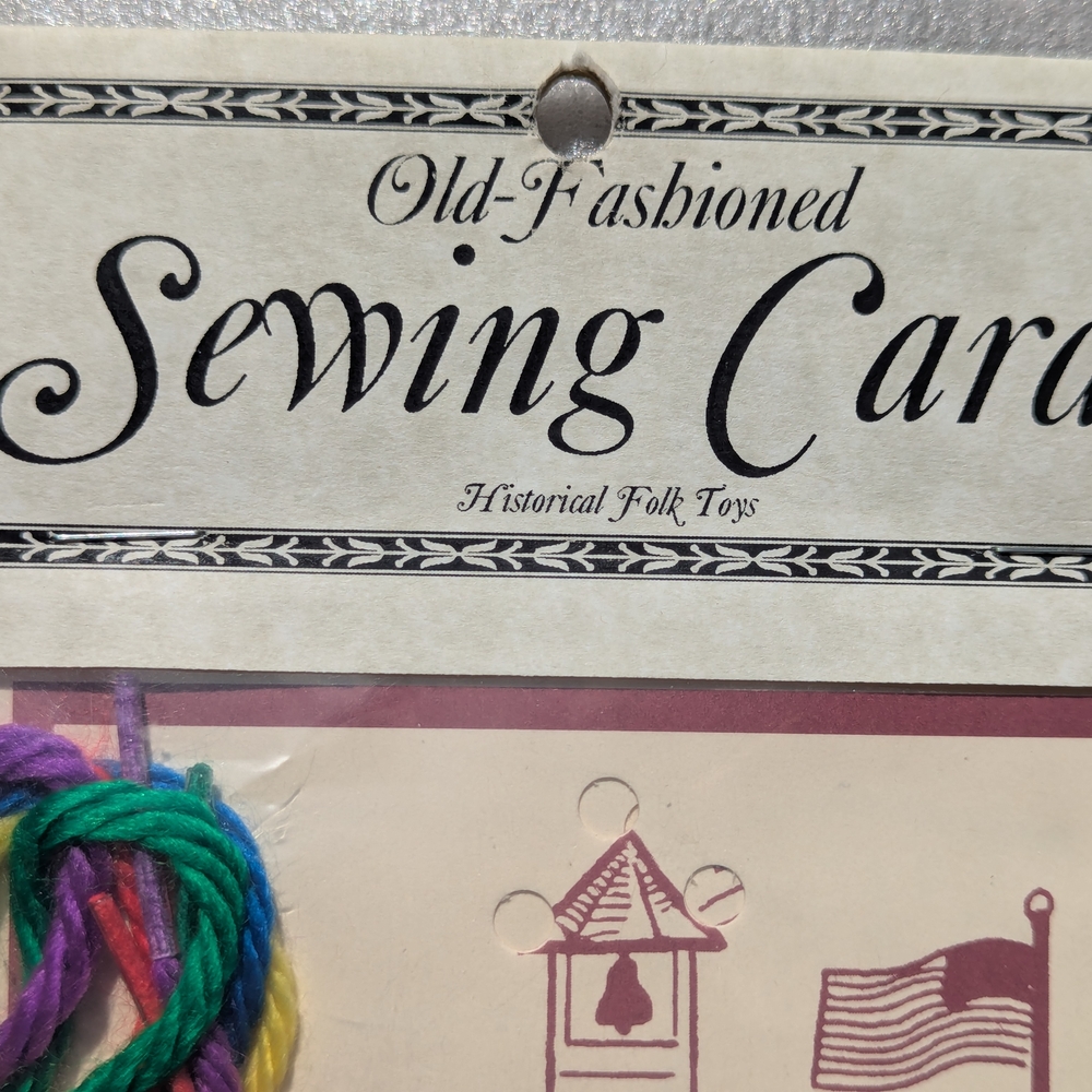 Vintage Sewing Cards - with Multicolor thread's.